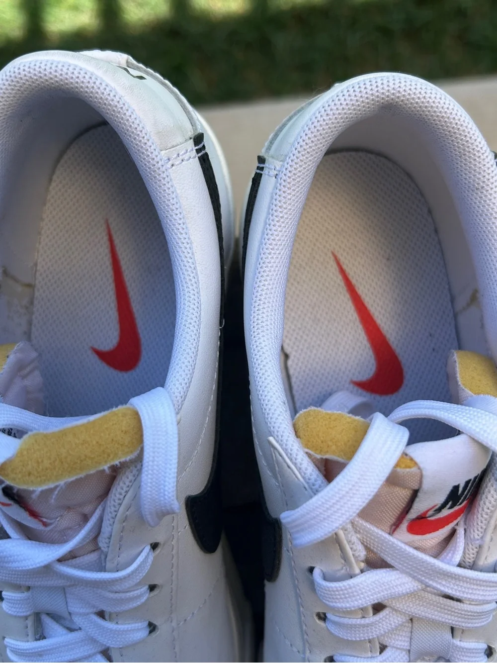 Nike White Low Blazer Platforms